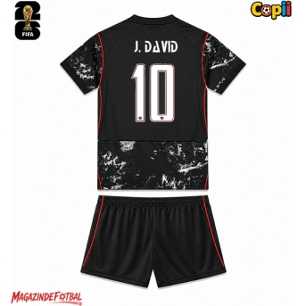 Canada Jonathan David #10 Echipament de Fotbal Replică Mondial 2026 Copii Deplasare (+ Șorturi)